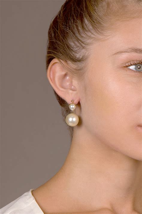 dior pear earrings|pearl earrings christian dior.